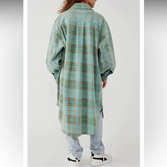 🌸Free People Oversized Plaid Shirt Jacket🌸 - Picture 3 of 8